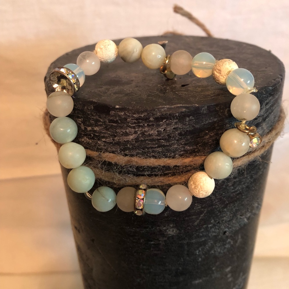 Handmade by Me Brenda’s beads Crystal bracelet